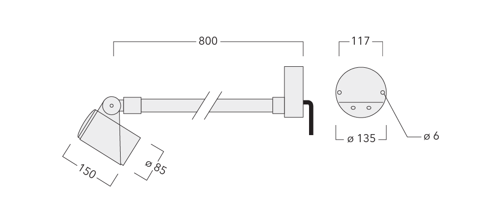 FLC311 Wall bracket Schematics