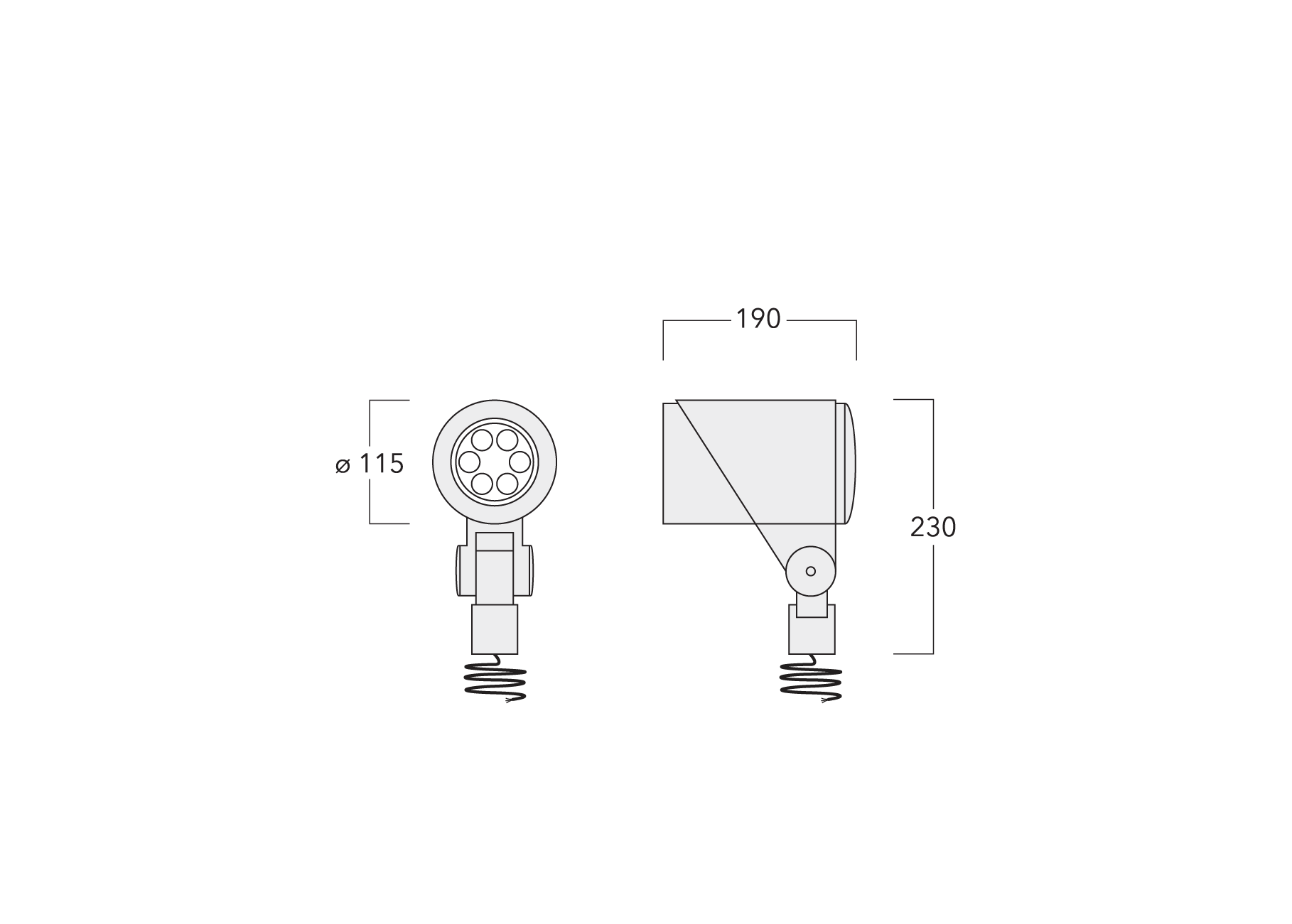 FLC321 Spigot mounted Schematics