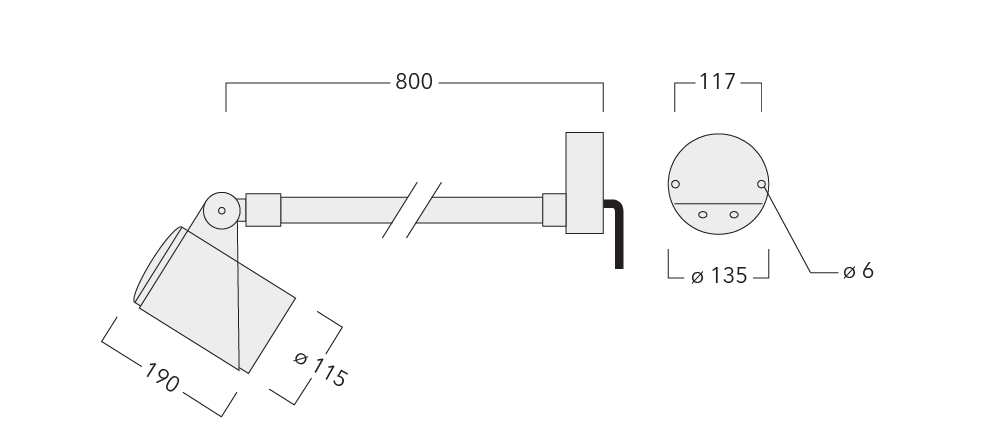 FLC321 Wall bracket Schematics
