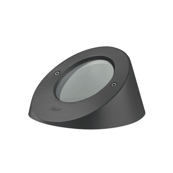IP67. IK07. Stainless steel inground section. Die-cast hood made from marine-grade aluminium alloy. Construction helps to prevent accumulation of insects, leaves and debris on lens and restricts glare to passers-by. 5CE superior corrosion protection including PCS hardware. Safety glass lens. Silicone rubber gasket. Factory-sealed termination chamber with cable gland and 0.5 m of flexible PVC-free cable.
Integral EC electronic converter. Advanced thermal management protects LEDs while optimising lumens output. Removable LED boards for upgrading. CAD-optimised optics for superior illumination and glare control. OLC® One LED Concept.
Luminaire installation blockout and sealable junction box included in supply.