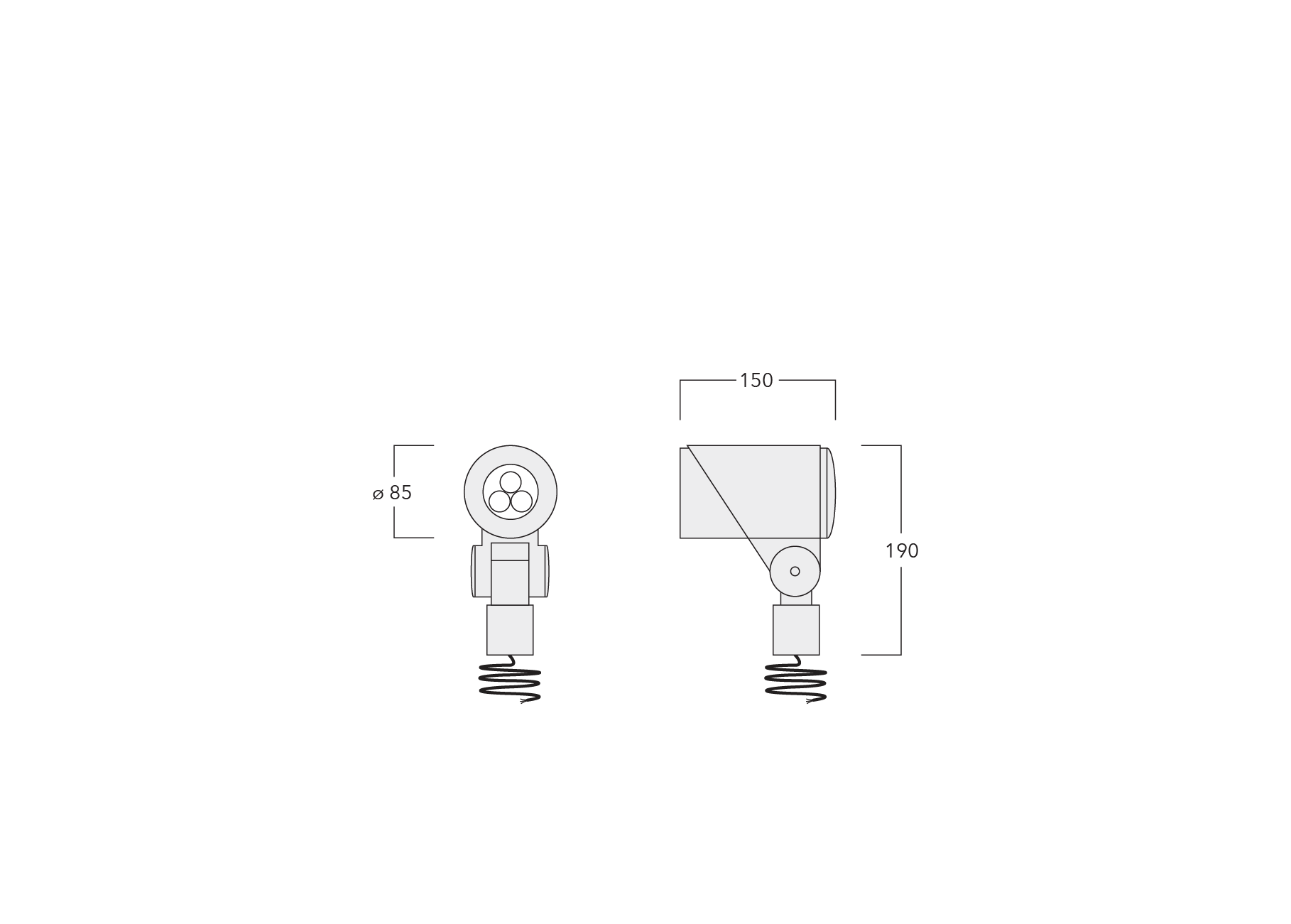 FLC311 Spigot mounted Schematics