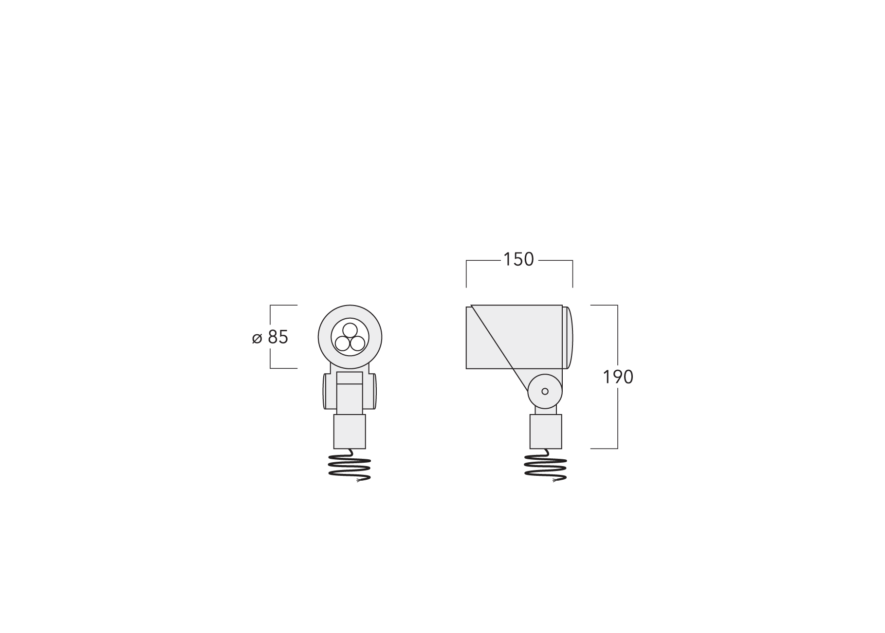 FLC311 Spigot mounted Schematics
