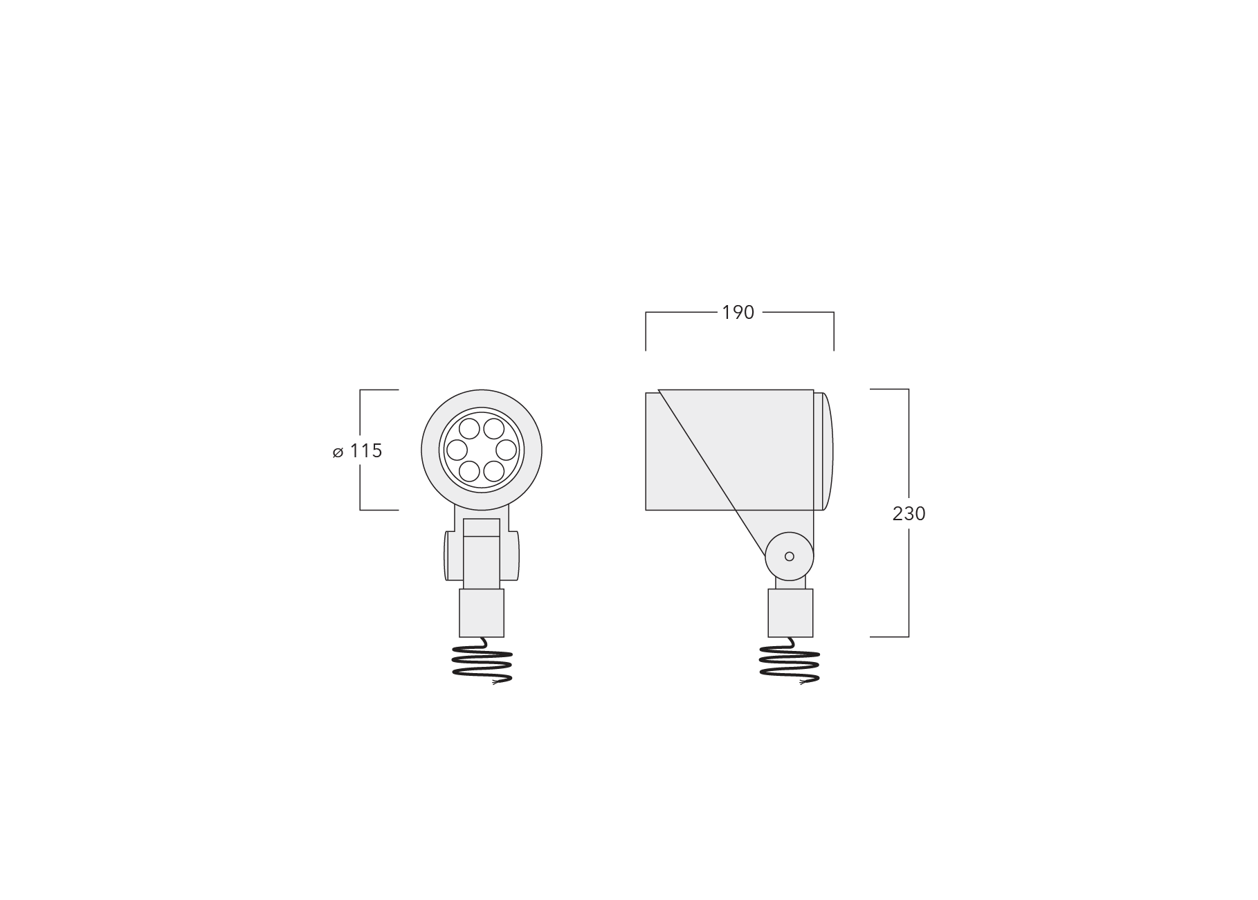 FLC321 Spigot mounted Schematics