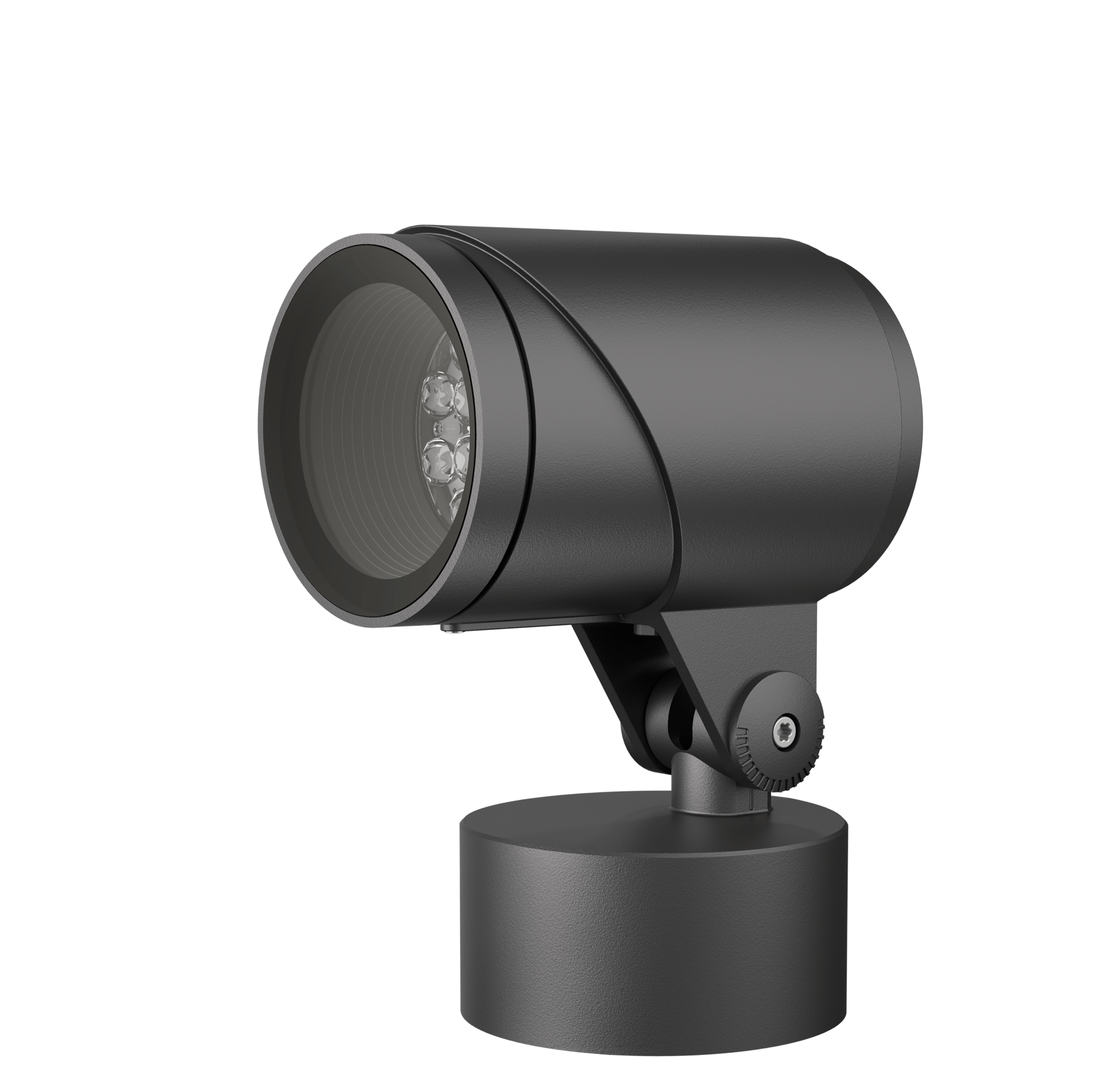 Tunable White. IP66. IK08. Marine-grade, die-cast aluminium alloy. 5CE superior corrosion protection including PCS hardware. Safety glass lens. Silicone CCG® Controlled Compression Gasket. Luminaire is factory-sealed and does not need to be opened during installation. Knuckle permits 350° rotation, forward tilt 39° and backward tilt 93°.  Integral EC electronic converter. Factory-installed LED circuit board with Tunable White Technology. DALI Interface. Advanced thermal management protects LEDs while optimising lumens output. CAD-optimised optics for superior illumination and glare control. One cable entry.  Optical accessories are factory-installed. To be specified at time of ordering.