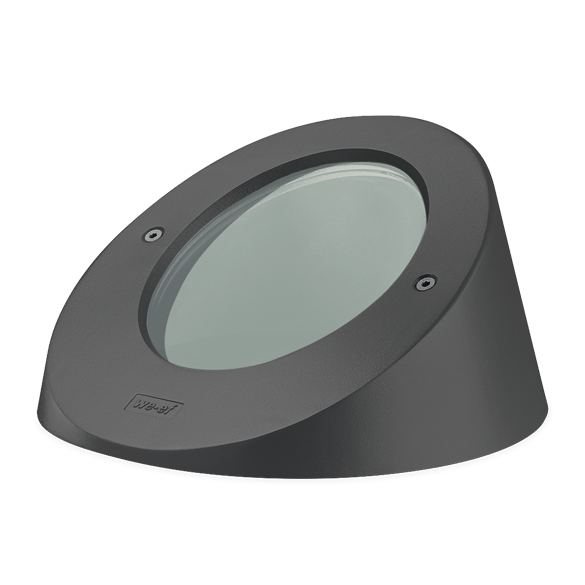 IP67. IK07. Stainless steel inground section. Die-cast hood made from marine-grade aluminium alloy. Construction helps to prevent accumulation of insects, leaves and debris on lens and restricts glare to passers-by. 5CE superior corrosion protection including PCS hardware. Safety glass lens. Silicone rubber gasket. Factory-sealed termination chamber with cable gland and 0.5 m of flexible PVC-free cable.
Integral EC electronic converter. Advanced thermal management protects LEDs while optimising lumens output. Removable LED boards for upgrading. CAD-optimised optics for superior illumination and glare control. OLC® One LED Concept.
Luminaire installation blockout and sealable junction box included in supply.