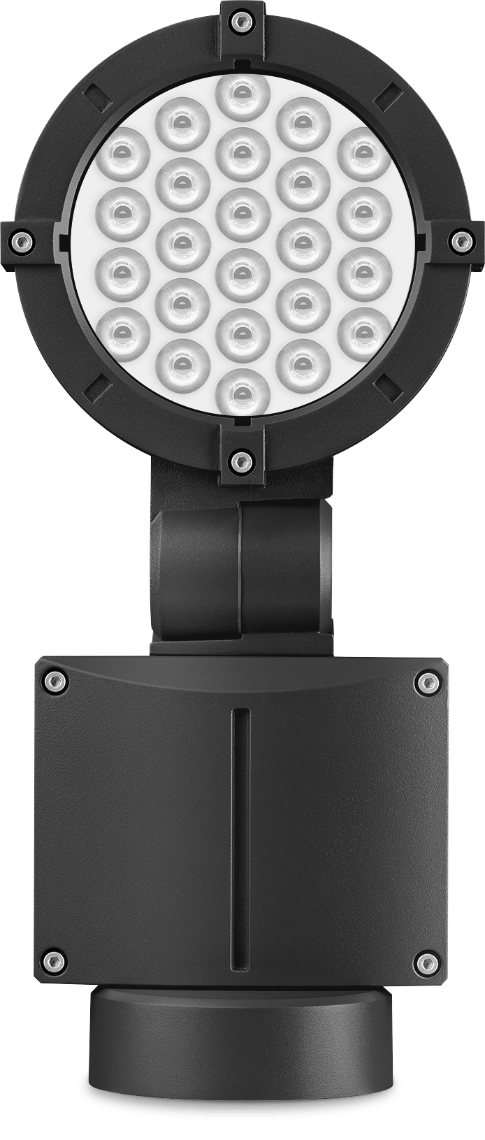 IP66. Classe I. IK07. Corps en fonte d'aluminium. Visserie inox avec traitement PCS. Protection contre la corrosion 5CE. Joint silicone. Verre de sécurité. PMMA-LED. Version en 2200K disponible. À préciser lors de la demande de devis.