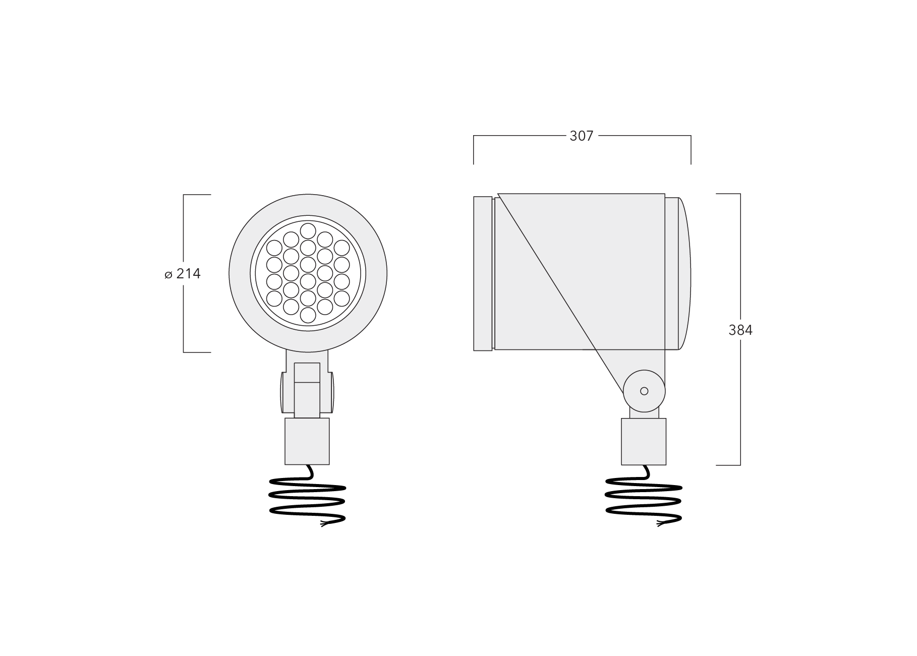 FLC341-CC Spigot mounted Schematics