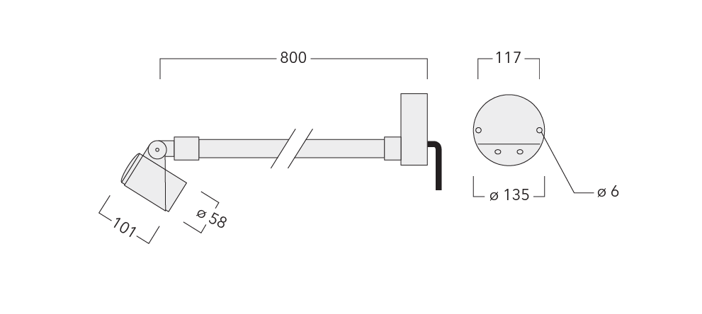 FLC301 Wall bracket Schematics